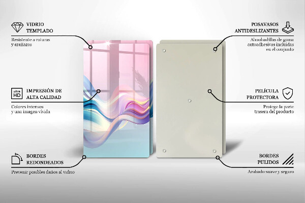 Protection plaque induction Abstraction pastel