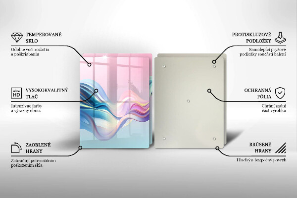 Protection plaque induction Abstraction pastel