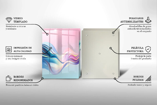 Protection plaque induction Abstraction pastel