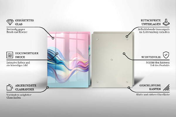 Protection plaque induction Abstraction pastel