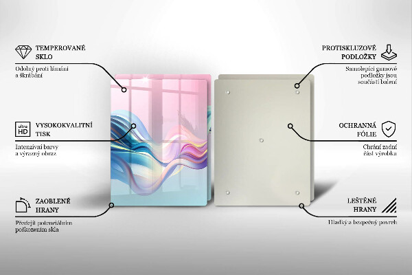 Protection plaque induction Abstraction pastel