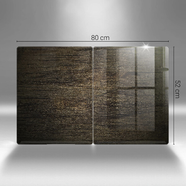 Cache plaque de cuisson Texture d'écorce de bois