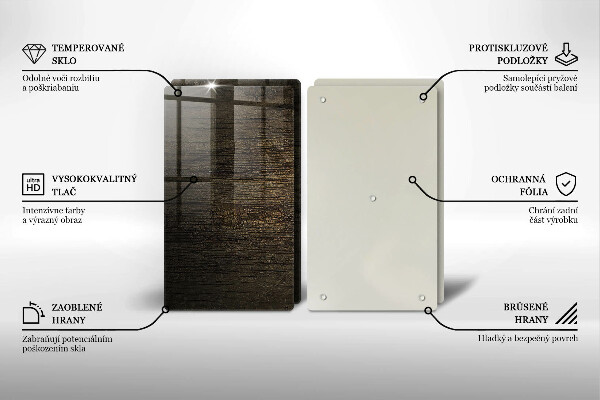 Cache plaque de cuisson Texture d'écorce de bois