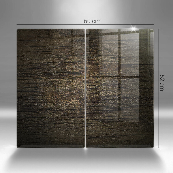 Cache plaque de cuisson Texture d'écorce de bois