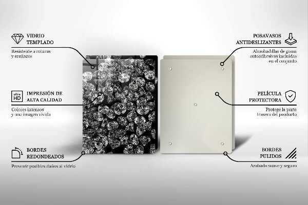 Cache plaque de cuisson Diamants diamants