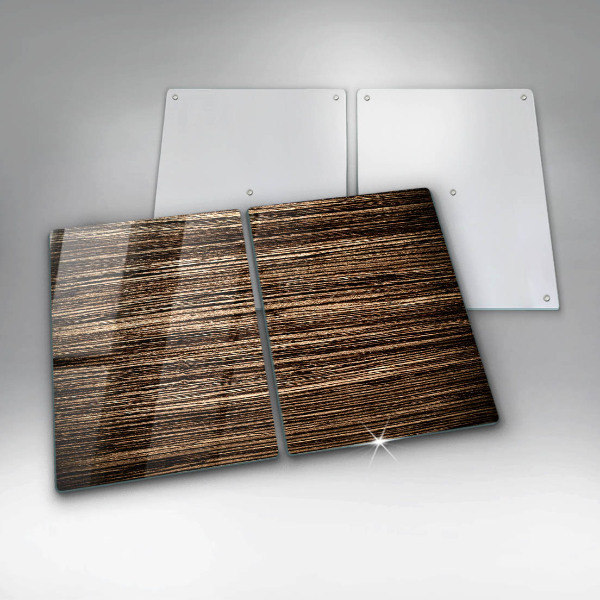 Cache plaque de cuisson Texture du bois
