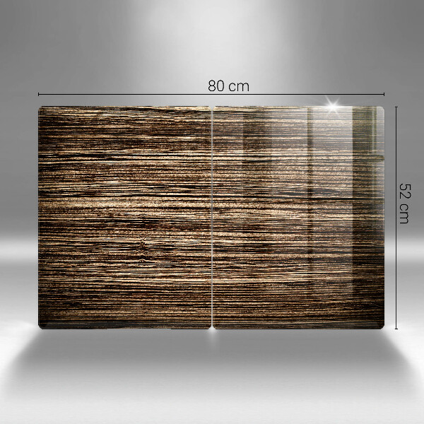 Cache plaque de cuisson Texture du bois