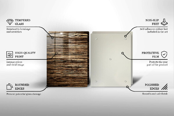 Cache plaque de cuisson Texture du bois
