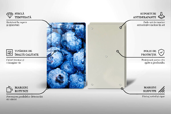 Protection plaque induction Myrtilles juteuses