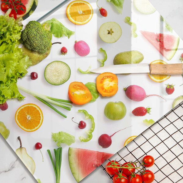 Protection plaque induction Modèle de fruits et légumes