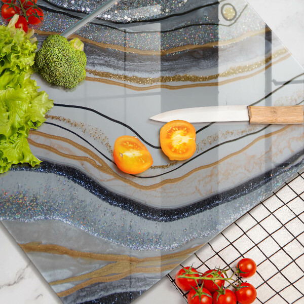 Protection plaque induction rocher avec de l'or