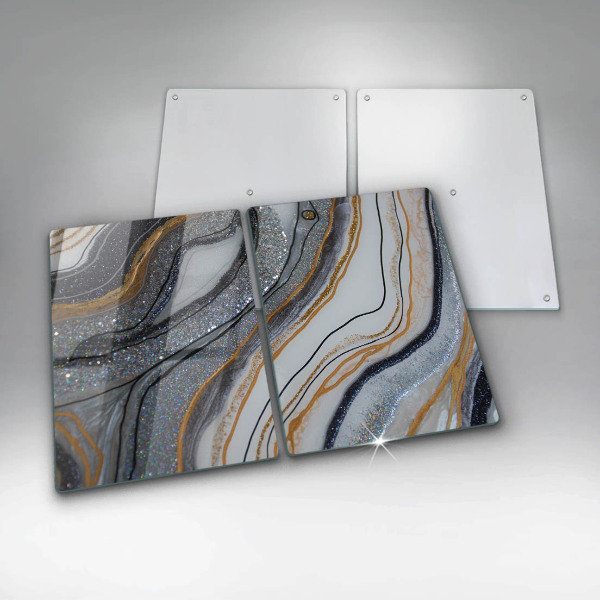 Protection plaque induction rocher avec de l'or