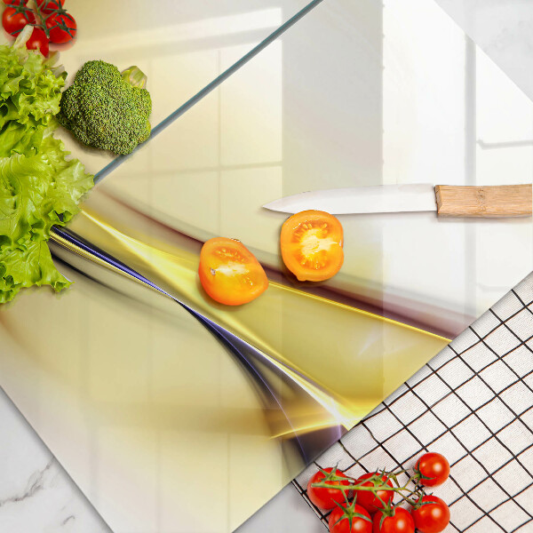 Cache plaque de cuisson Lignes de lumière abstraites