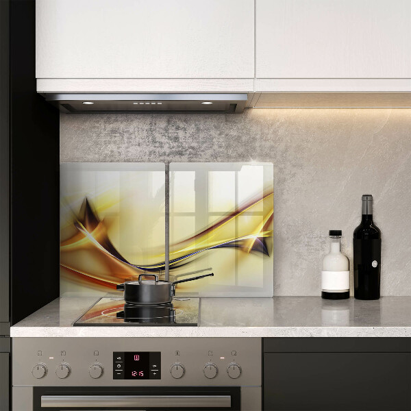 Cache plaque de cuisson Lignes de lumière abstraites