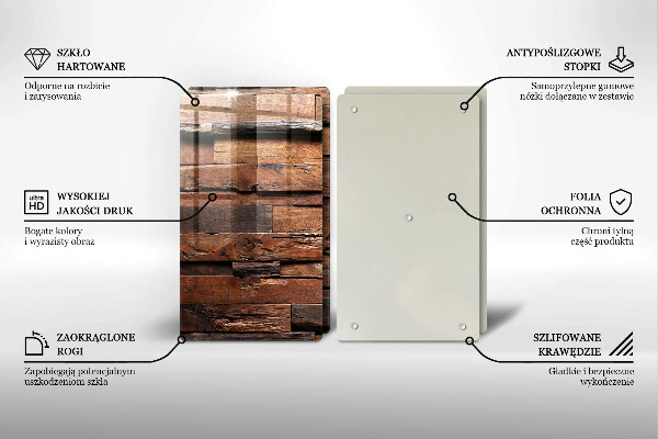 Protection plaque induction Planches de bois décoratives