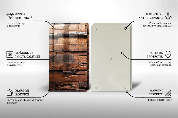 Protection plaque induction Planches de bois décoratives