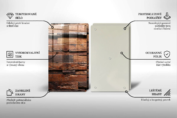 Protection plaque induction Planches de bois décoratives