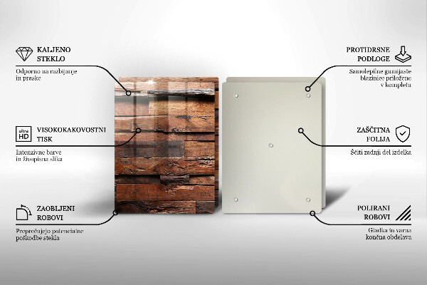 Protection plaque induction Planches de bois décoratives