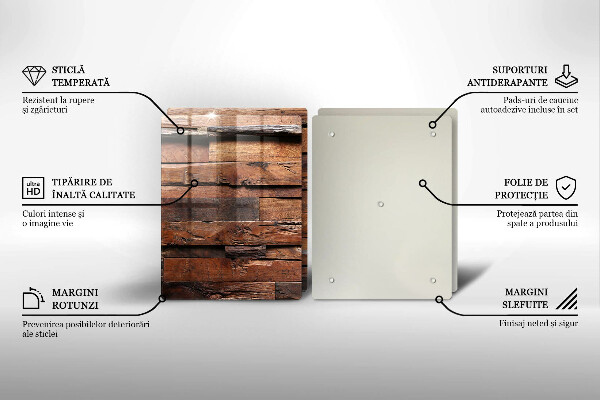 Protection plaque induction Planches de bois décoratives