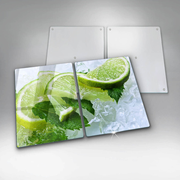 Protection plaque induction Citron vert menthe et glace