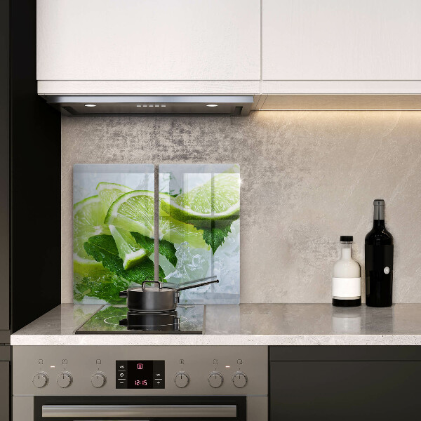 Protection plaque induction Citron vert menthe et glace