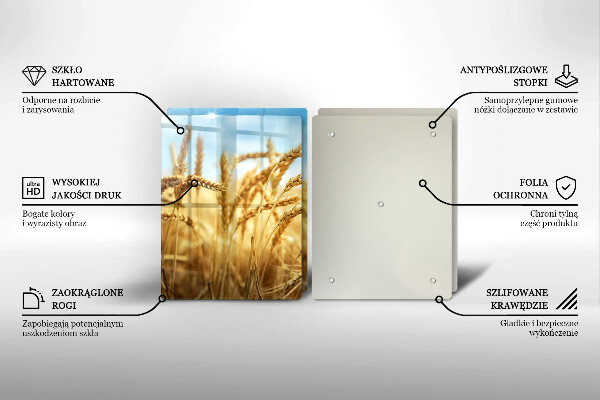 Protection plaque induction Épis de céréales dans le champ