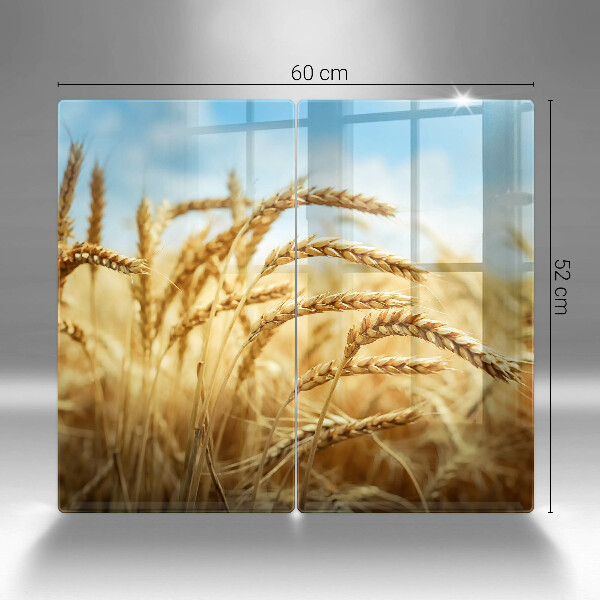 Protection plaque induction Épis de céréales dans le champ