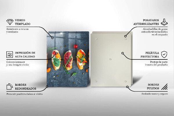 Protection plaque induction Sandwichs colorés