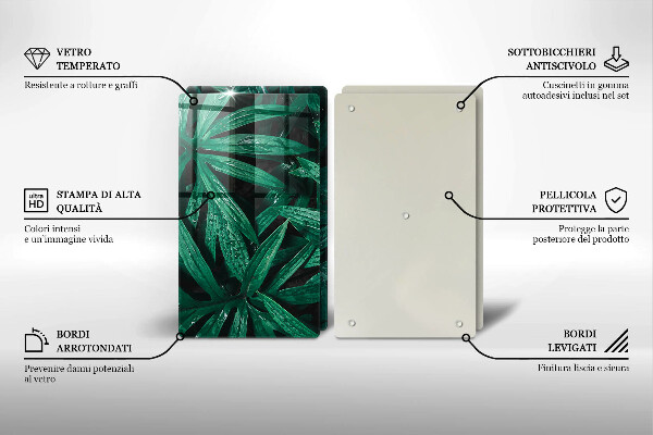 Protection plaque induction Feuilles de plantes