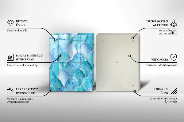 Protection plaque induction Écailles d'aquarelle