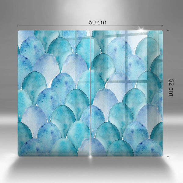 Protection plaque induction Écailles d'aquarelle