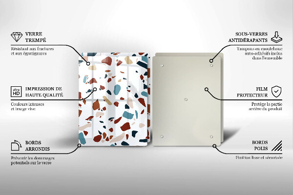 Protection plaque induction Pierre décorative