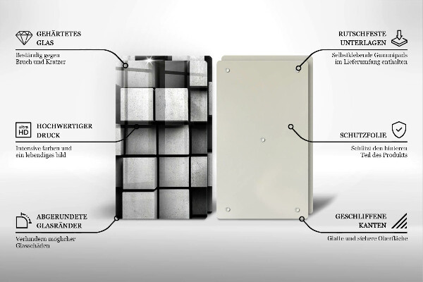 Protection plaque induction Fond de géométrie 3D