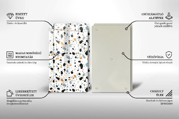 Protection plaque induction Grès décoratif