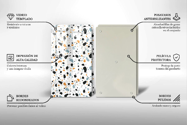 Protection plaque induction Grès décoratif