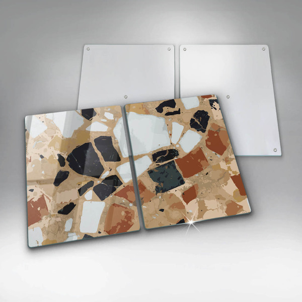 Protection plaque induction Assiette pierres décoratives