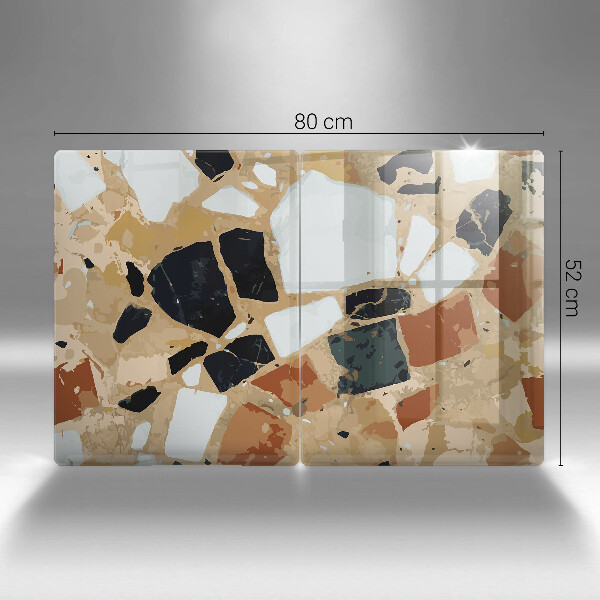 Protection plaque induction Assiette pierres décoratives