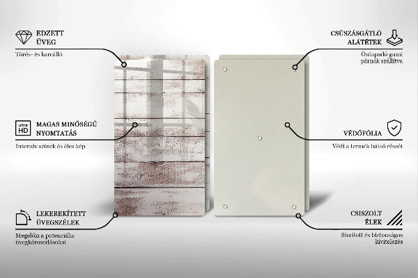 Cache plaque de cuisson Vieilles planches de bois