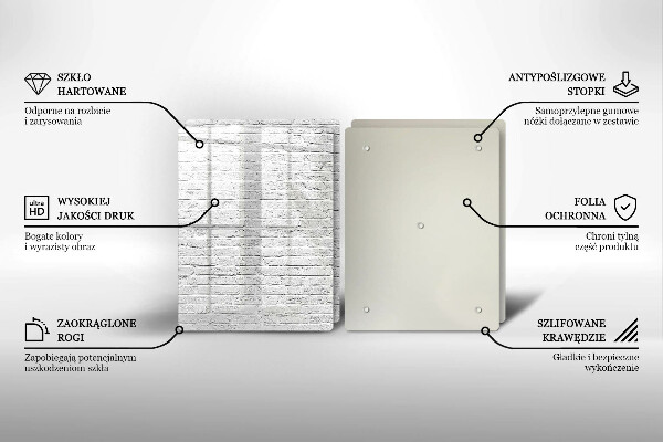 Cache plaque de cuisson Mur de briques
