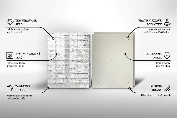 Cache plaque de cuisson Mur de briques