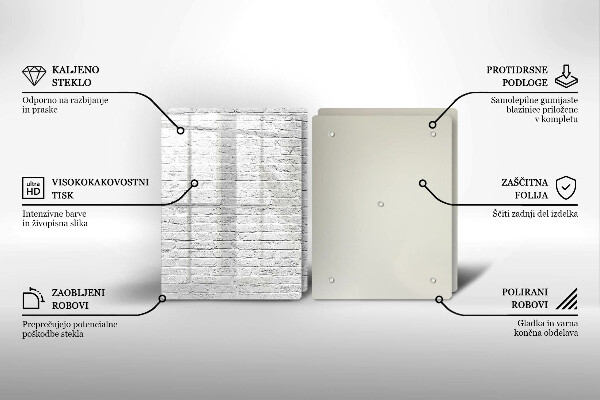 Cache plaque de cuisson Mur de briques