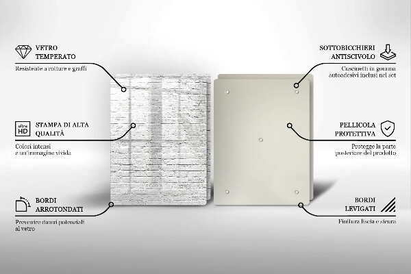 Cache plaque de cuisson Mur de briques