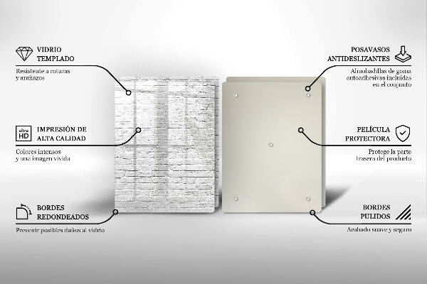 Cache plaque de cuisson Mur de briques