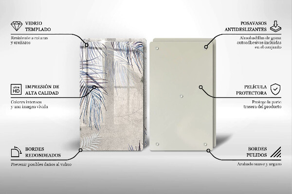 Protection plaque induction Feuilles subtiles
