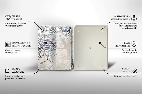 Protection plaque induction Feuilles subtiles
