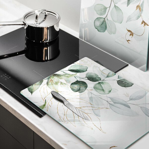 Protection plaque induction Plantes peintes