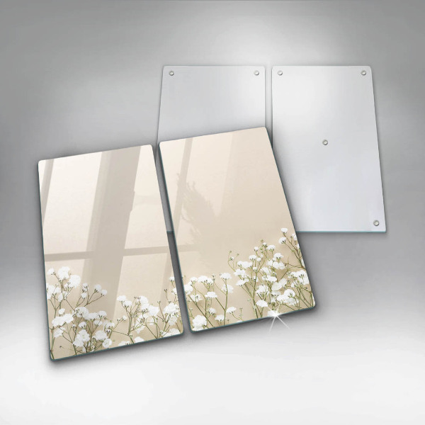 Protection plaque induction Fleurs de bohème en plâtre