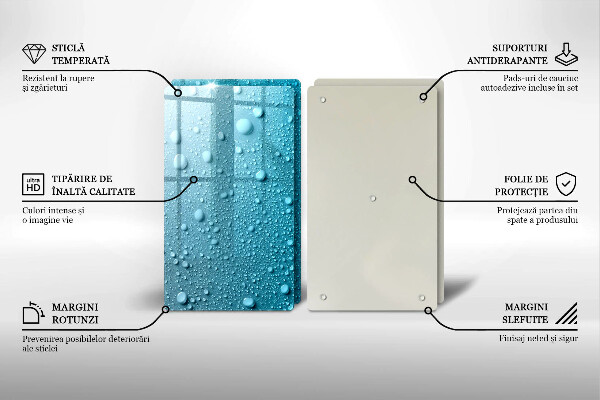 Protection plaque induction Gouttes d'eau