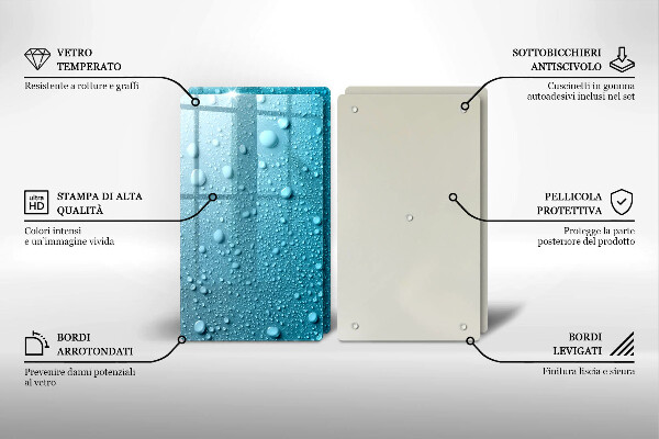 Protection plaque induction Gouttes d'eau