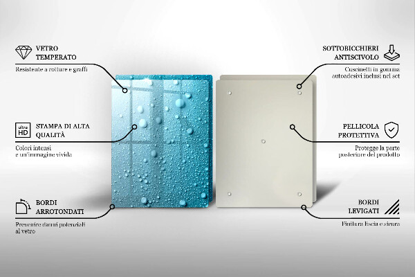 Protection plaque induction Gouttes d'eau